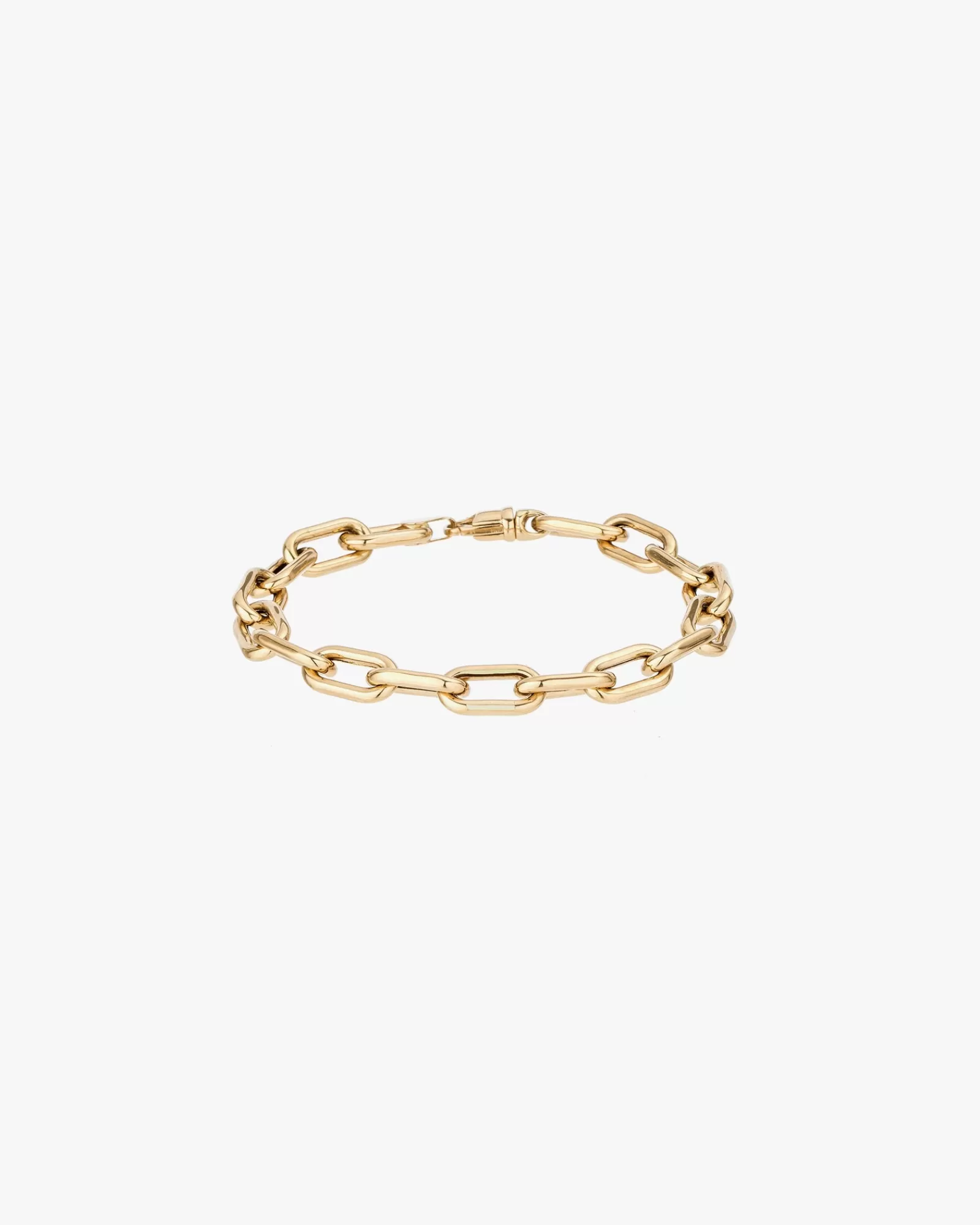 New 7Mm Italian Chain Link Bracelet Bracelets