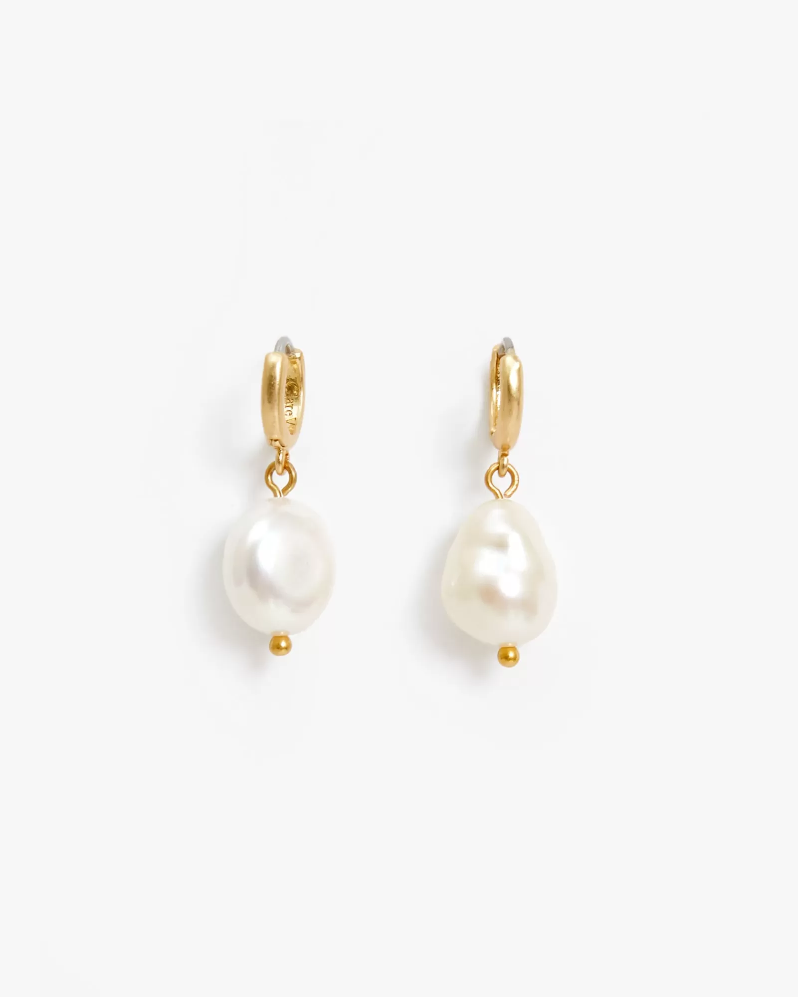 Cheap Baroque Pearl Mini Hoop Earrings Cv Jewelry