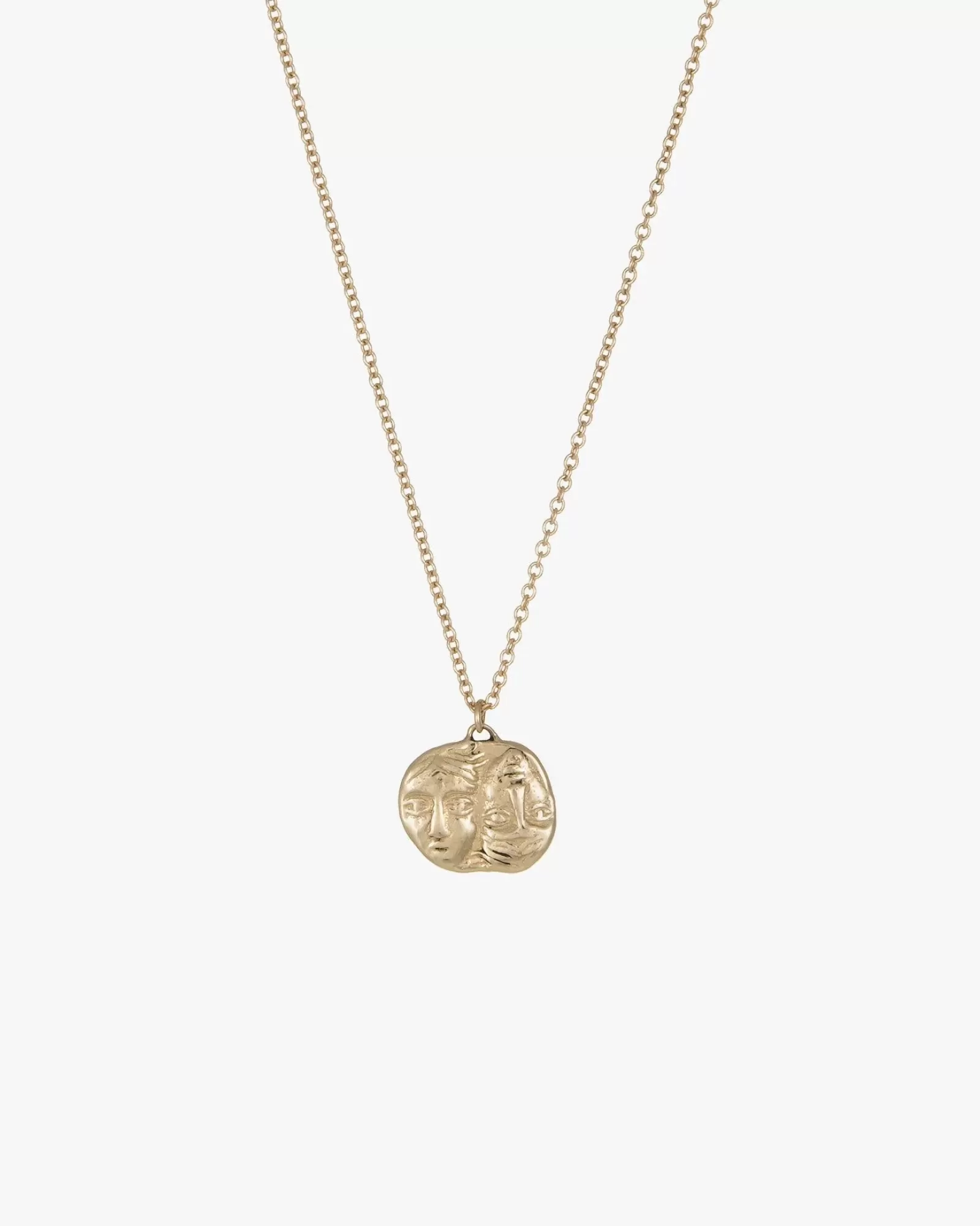 Cheap Gemini Greek Coin Pendant Necklaces