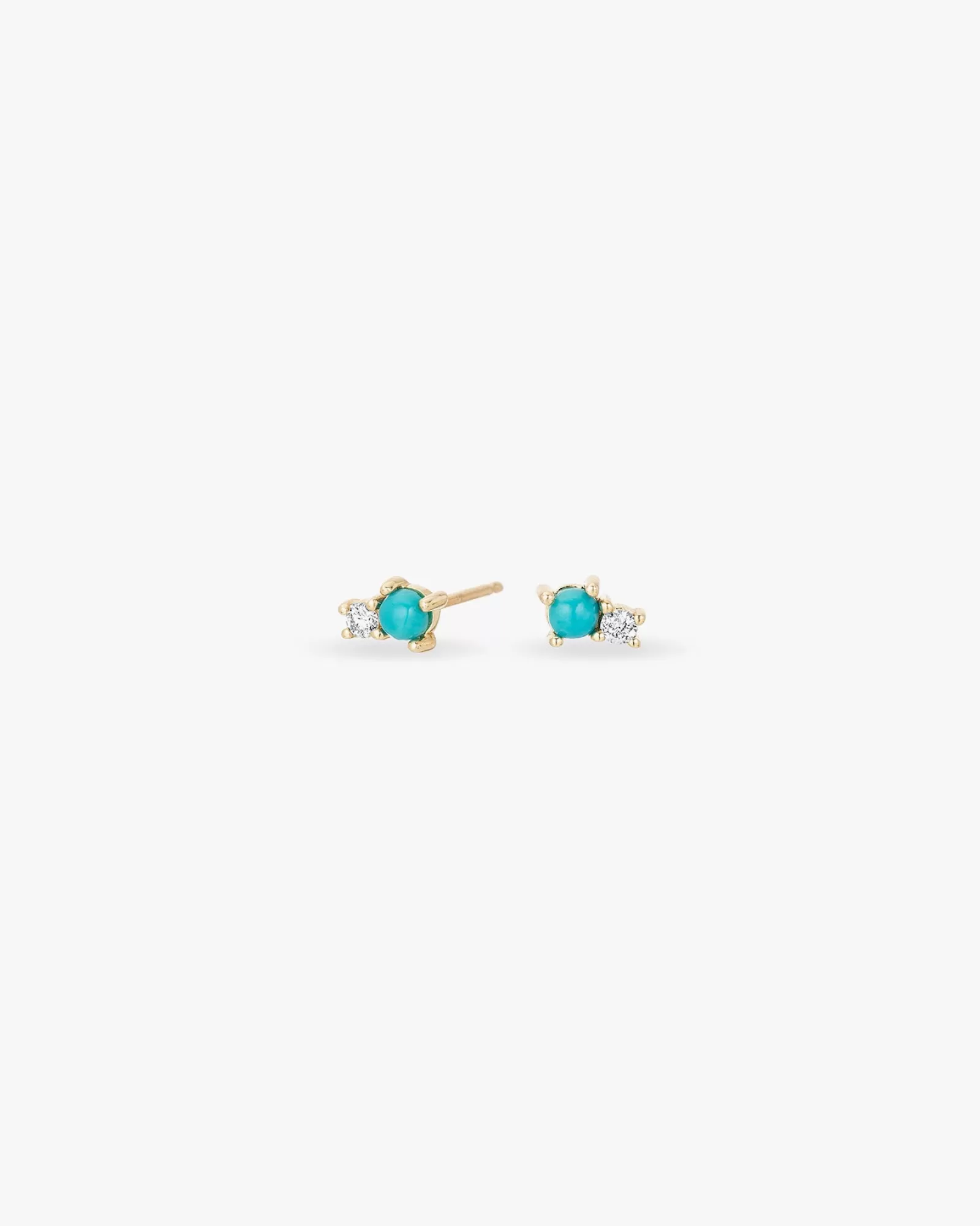 Cheap Turquoise & Diamond Amigos Posts Earrings