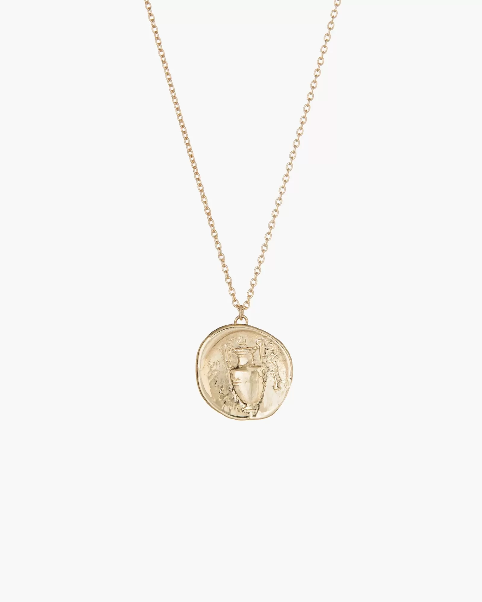 New Urn Greek Coin Pendant Necklace Necklaces